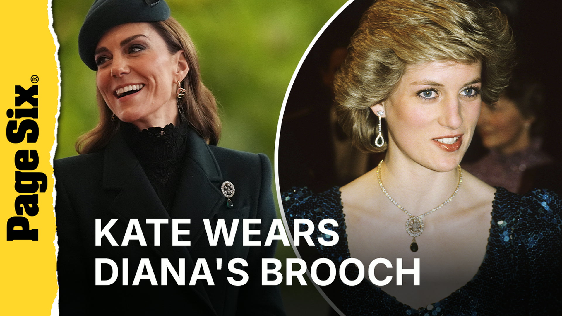 Kate Middleton wears Princess Diana's 163-year-old brooch