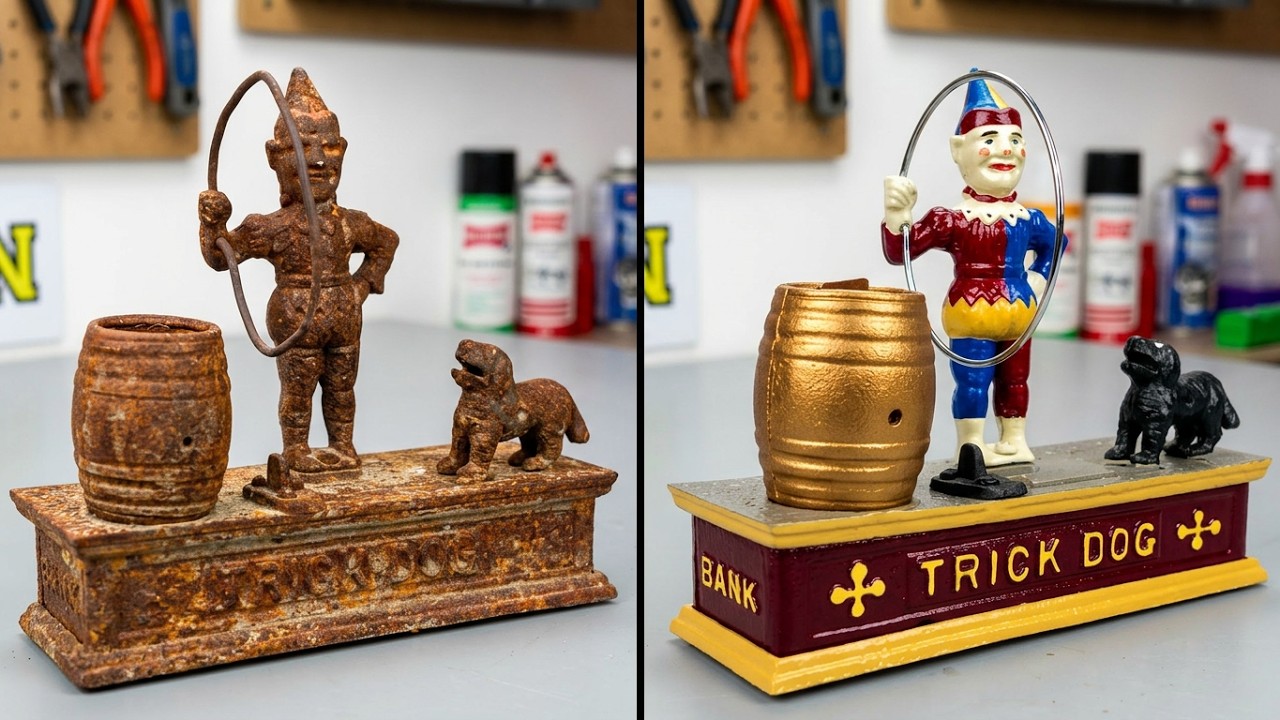 Can this rusty coin bank still do its trick?