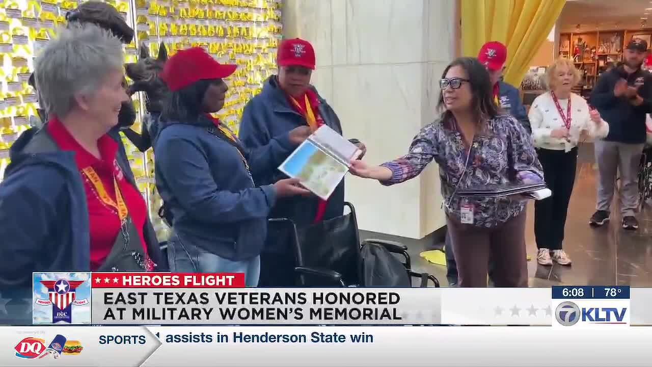 East Texas women veterans honored at Military Women's Memorial, heroes visit military memorials