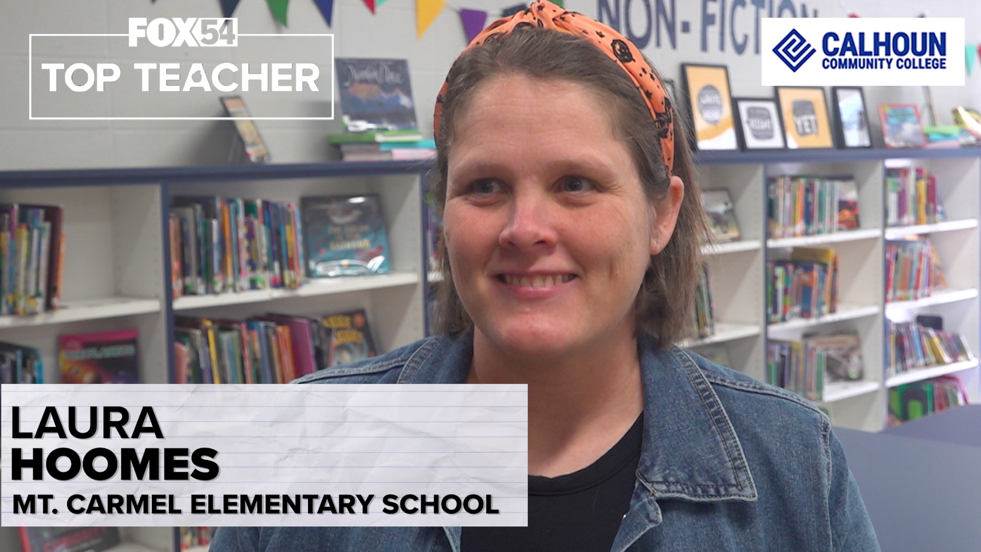 FOX54 top teacher: Laura Hoomes from Mt. Carmel Elementary School