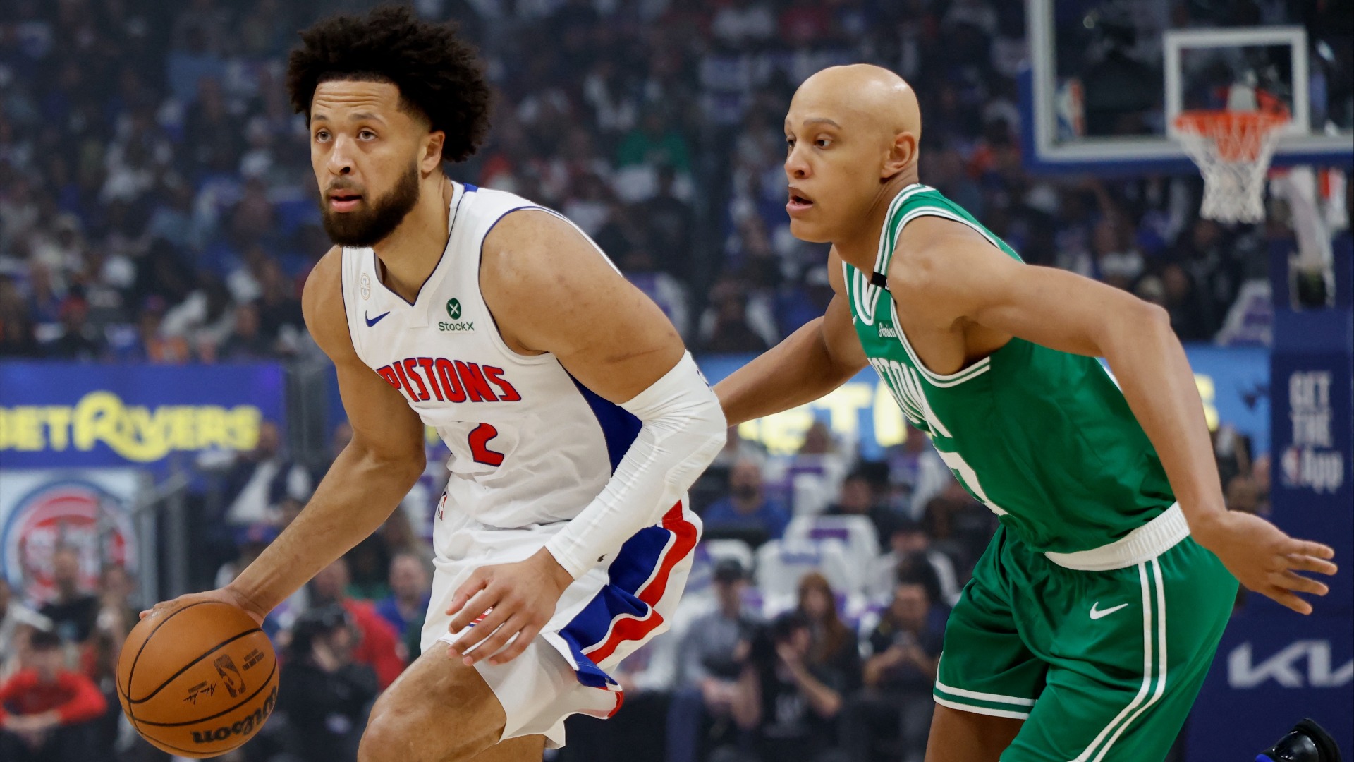 Detroit Pistons' 23-0 run stuns Celtics in 121-113 win
