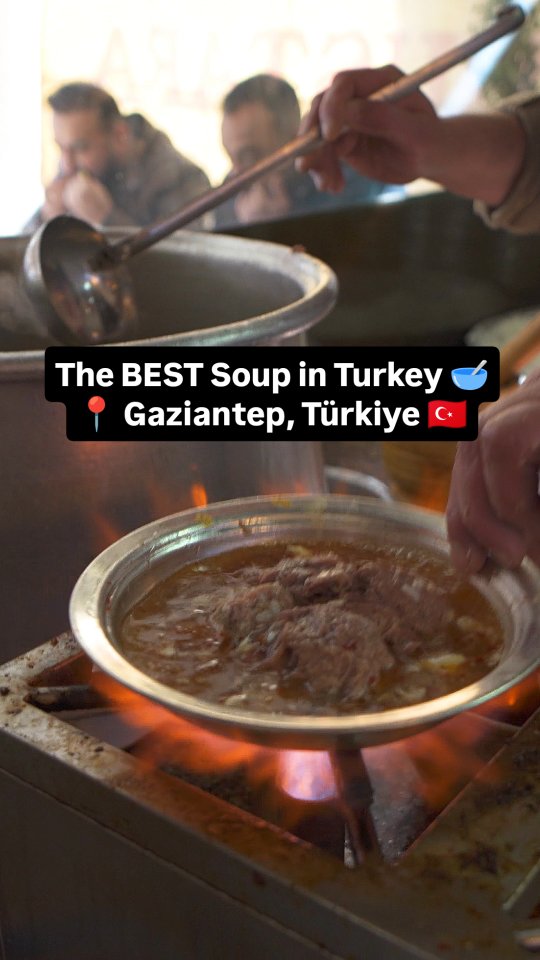 Traditional Turkish Beyran soup from Gaziantep