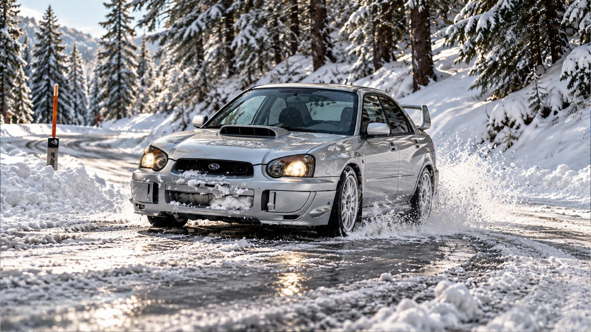 Is this 350 HP Subaru WRX STI better than an Evo in snow?