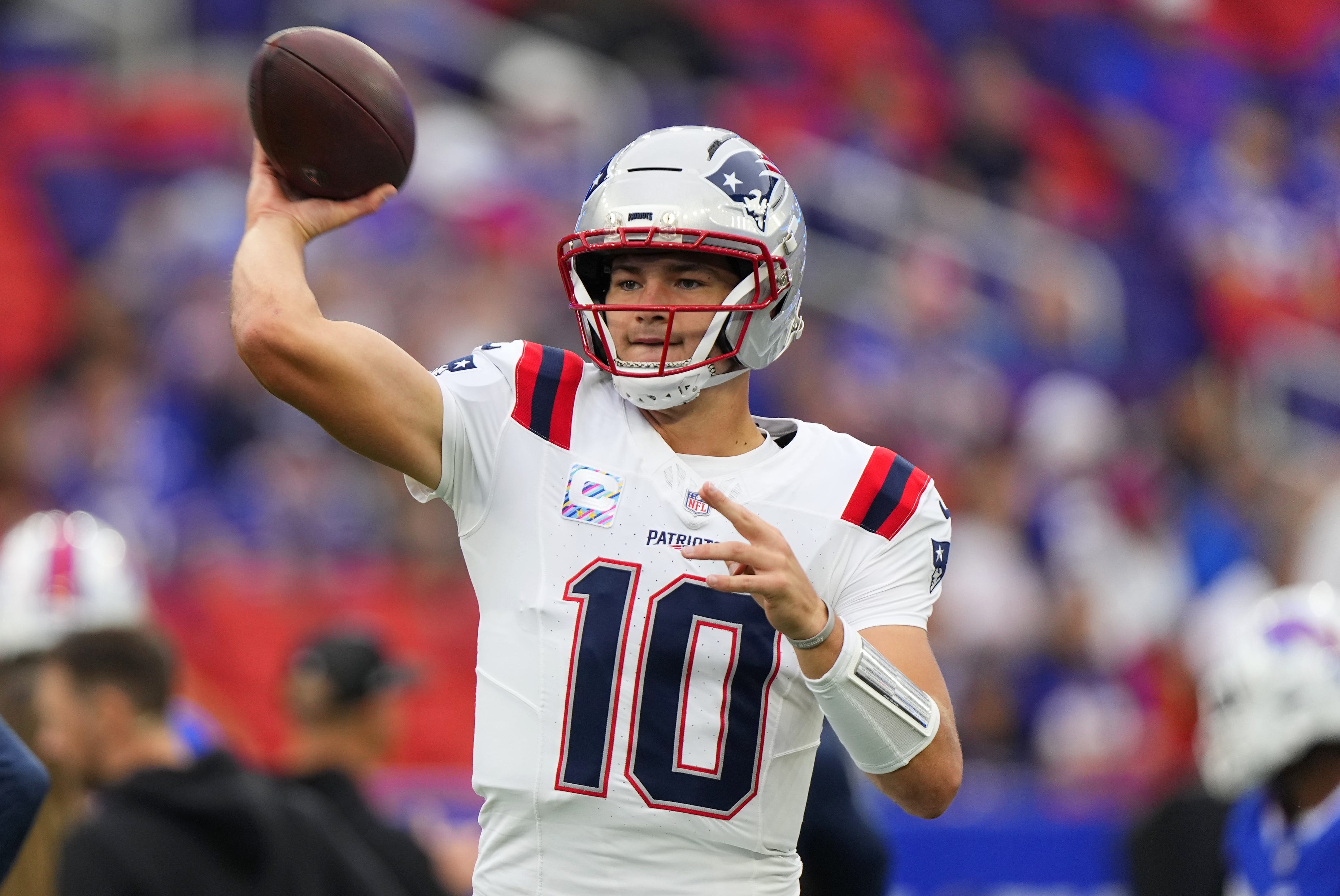 Drake Maye off the injury report