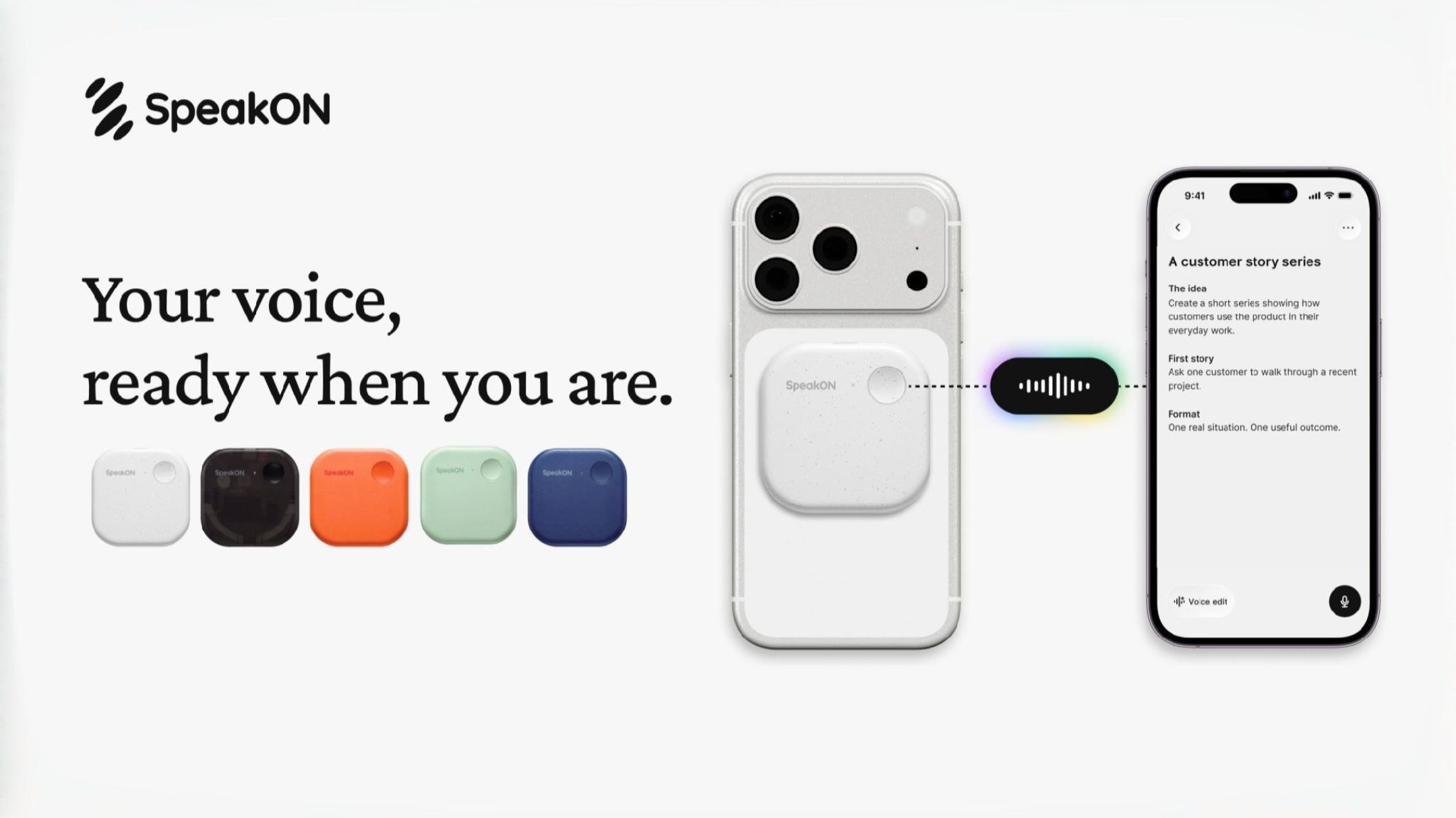 SpeakON's MagSafe AI communicator turns spoken ideas into action