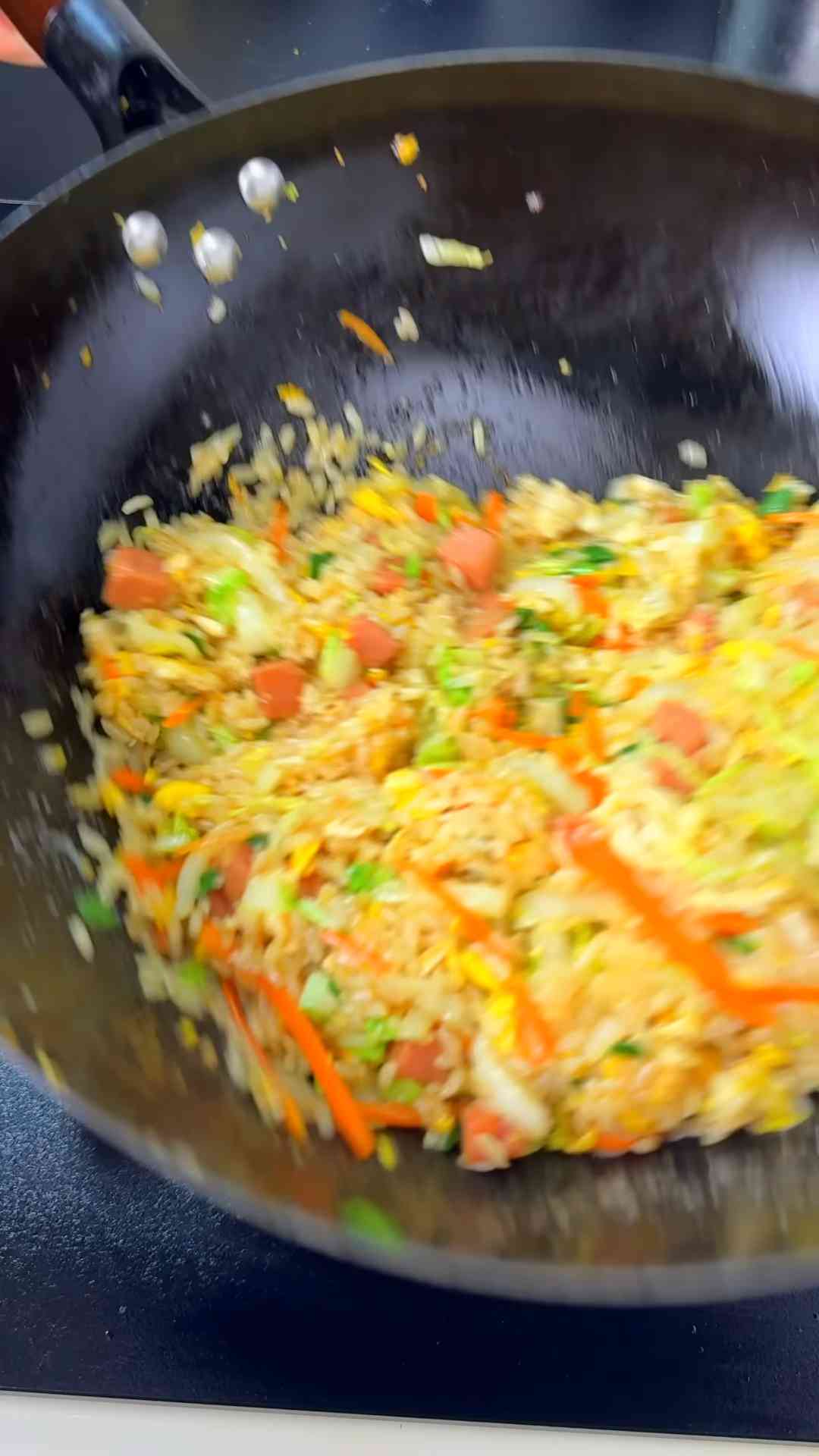 Quick luncheon meat and vegetable stir fry