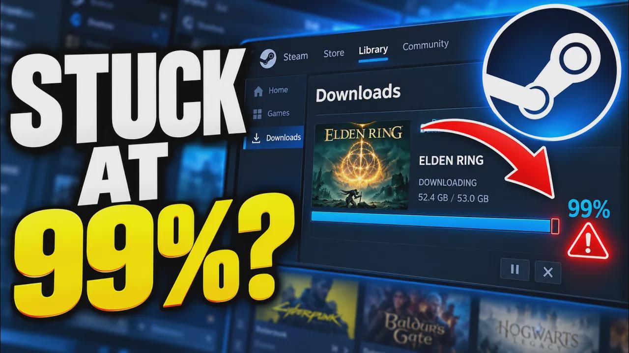 How to fix Steam download stuck at 99%
