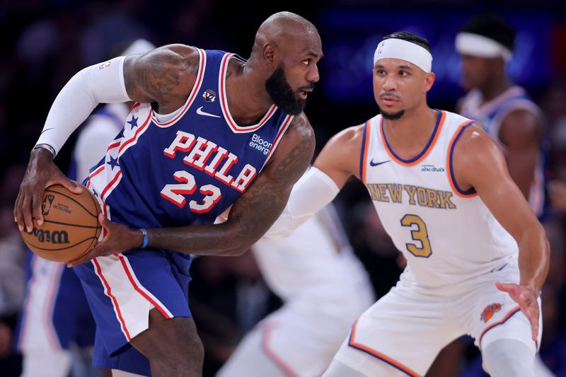 NBA - LeBron James spoils Knicks party in winning start to Sixers era