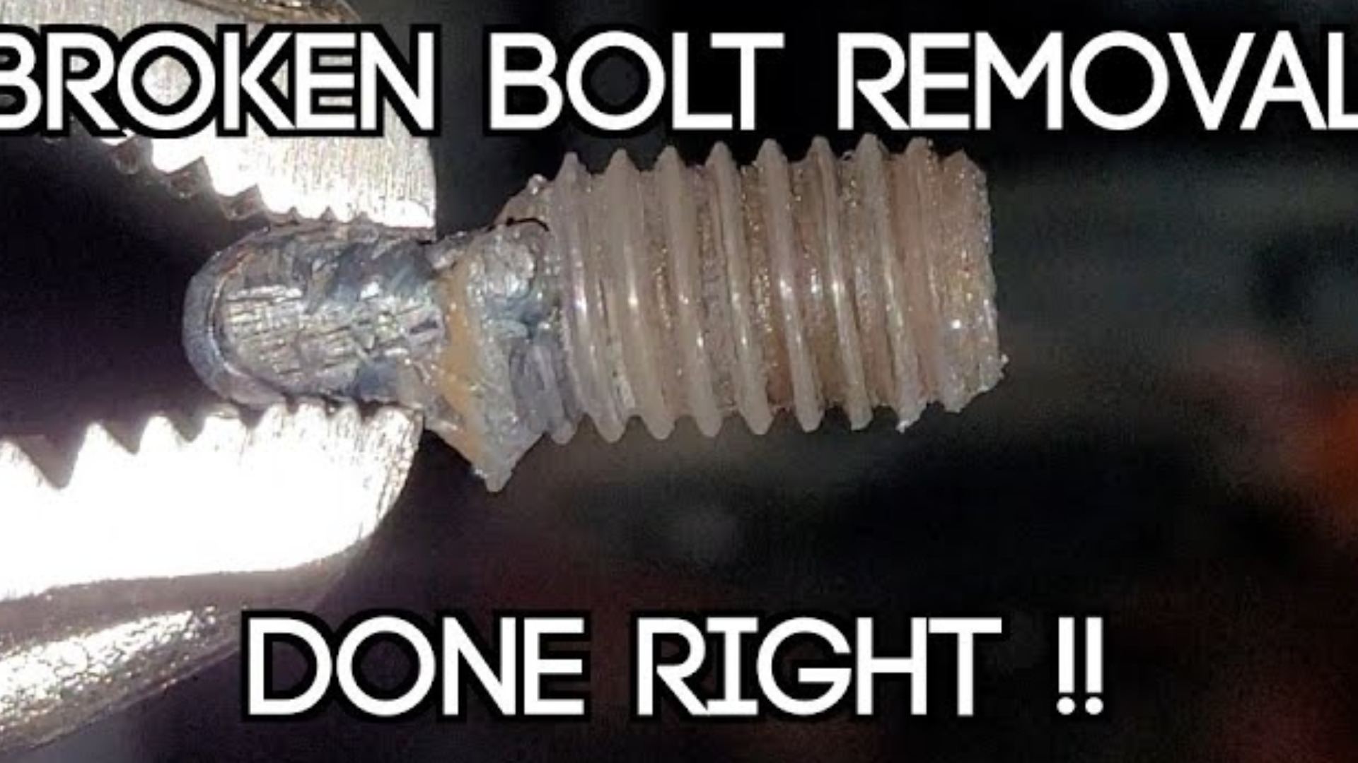 Broken exhaust manifold bolt removal made easier with this method