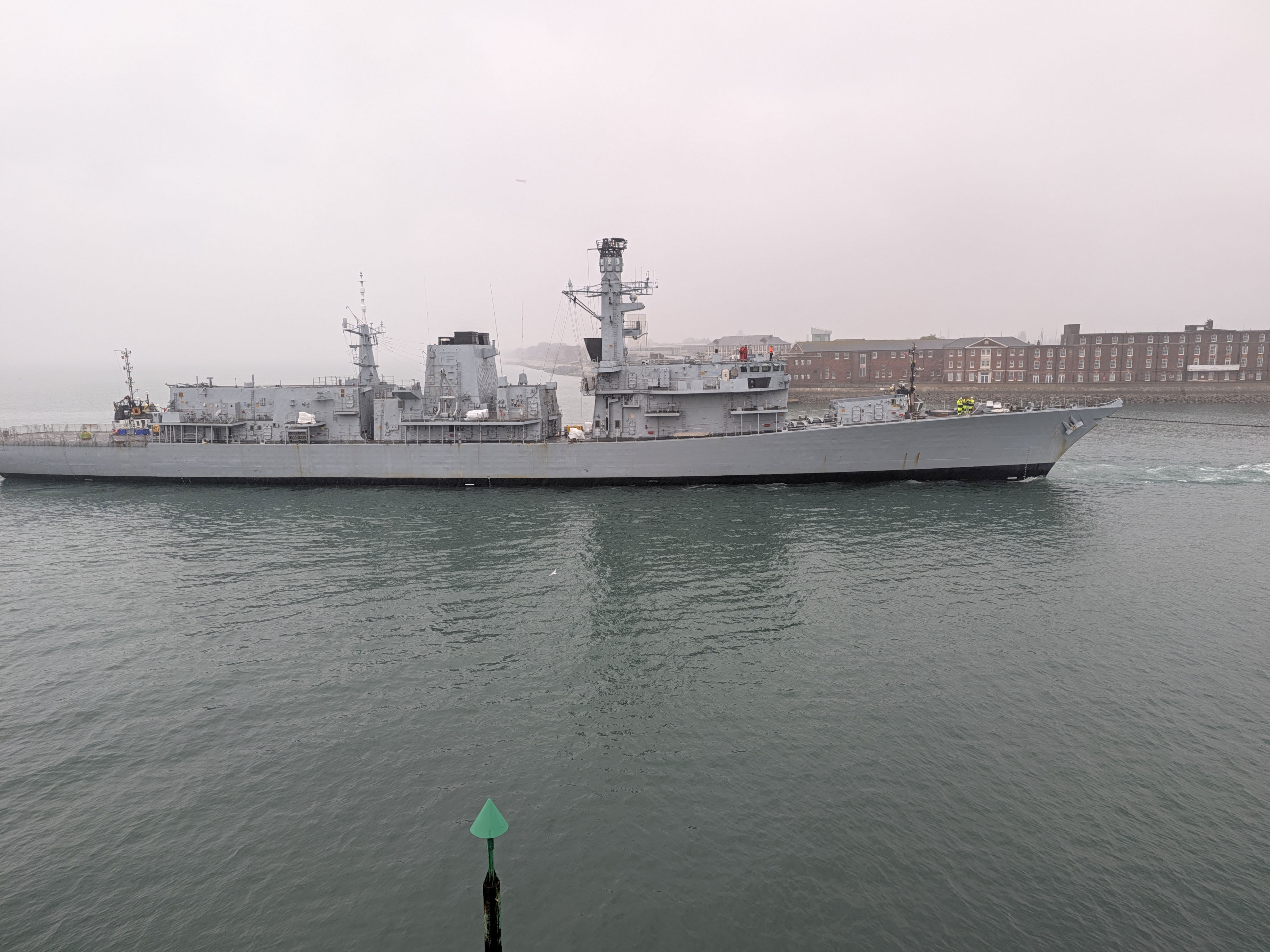 Watch: Prince William's Royal Navy frigate HMS Iron Duke towed to ...