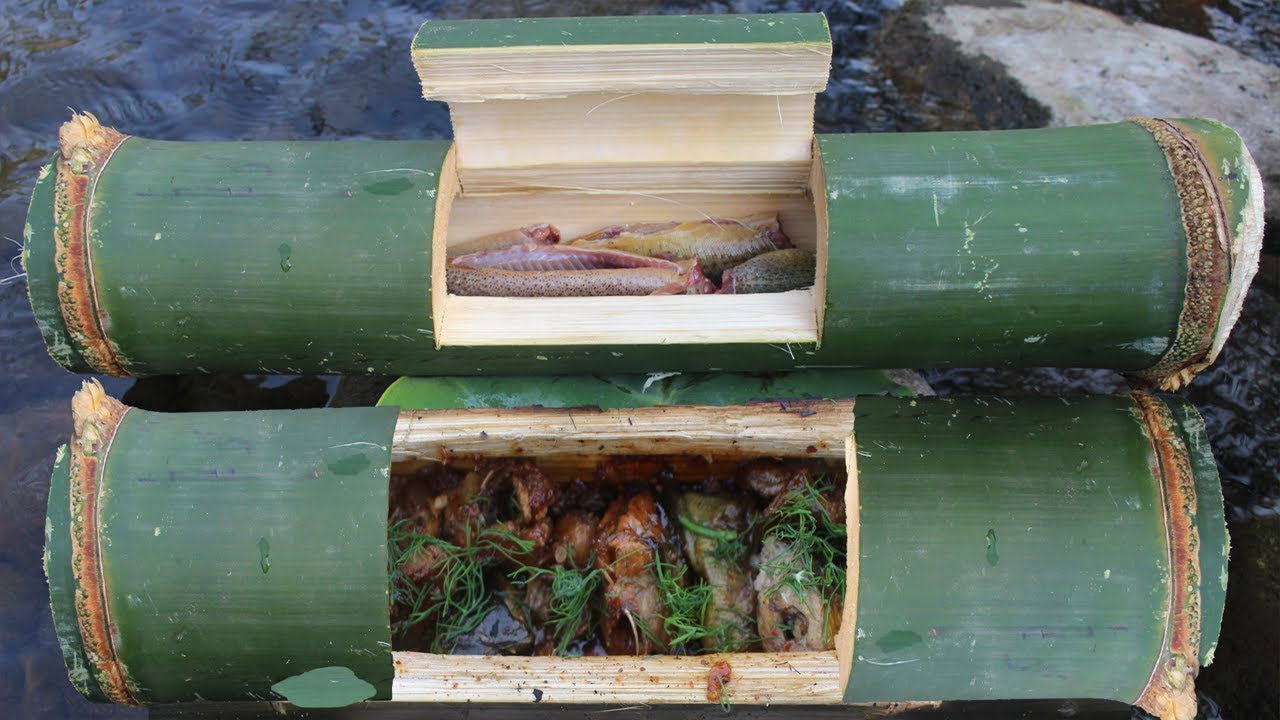 Dig eel and steamed in delicious bamboo tube | Find and cook food in ...