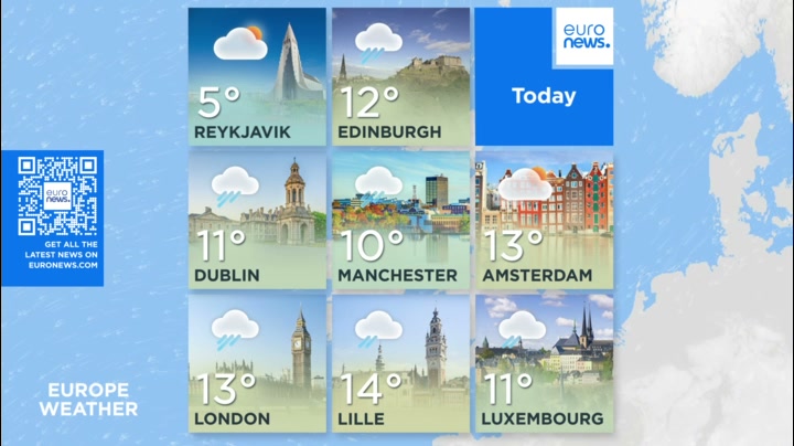 Weather Europe today (2026/10/21)