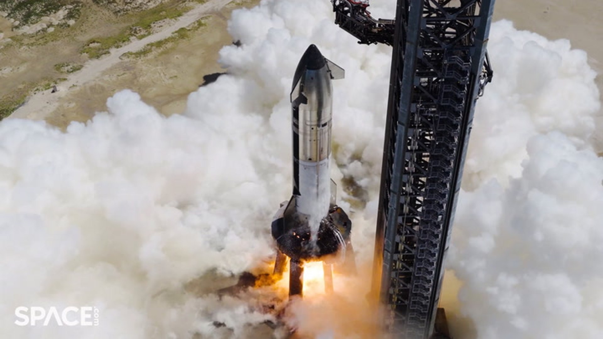 SpaceX prepares Starship for future launch with fiery engine test