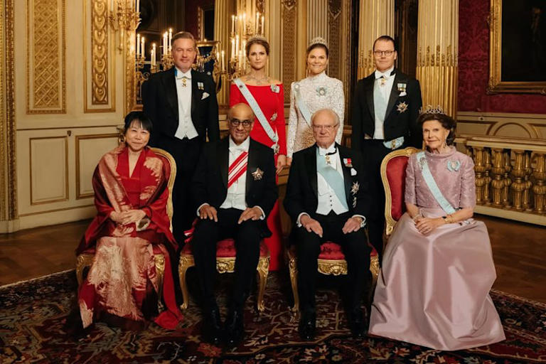 Two key royals miss glittering tiara-filled state banquet in Sweden