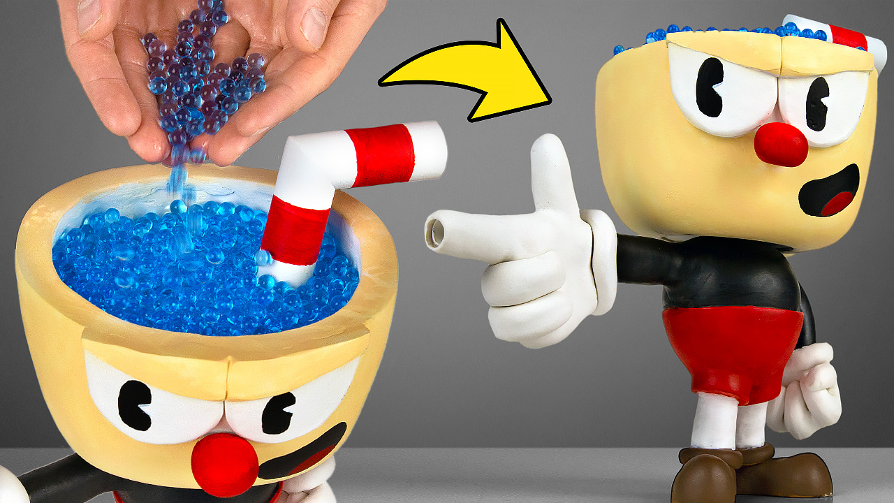 Transforming a Fanko Pop into a Cuphead Character Surprise