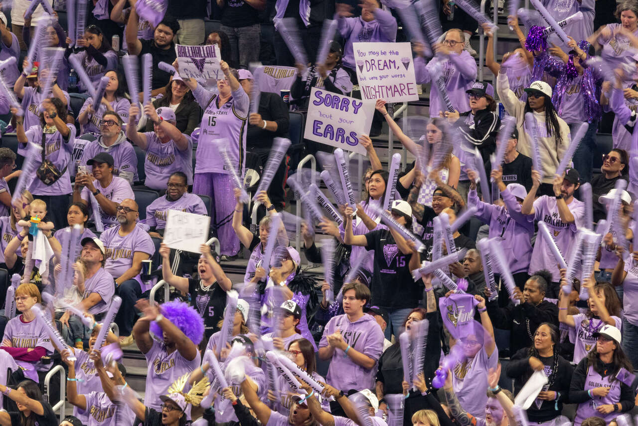 Anti-trans protesters showed up at the WNBA Finals. Valkyries fans shut ...