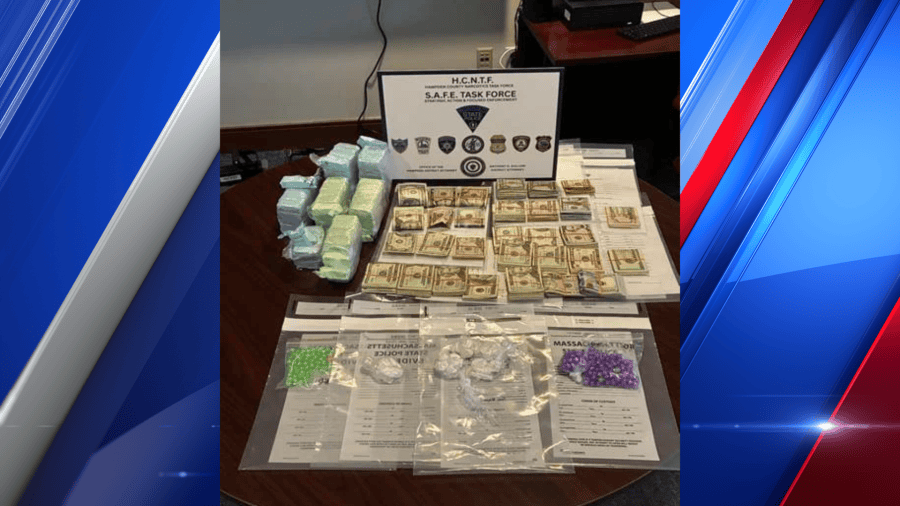 Two arrested in Holyoke drug bust involving 8,000 bags of fentanyl