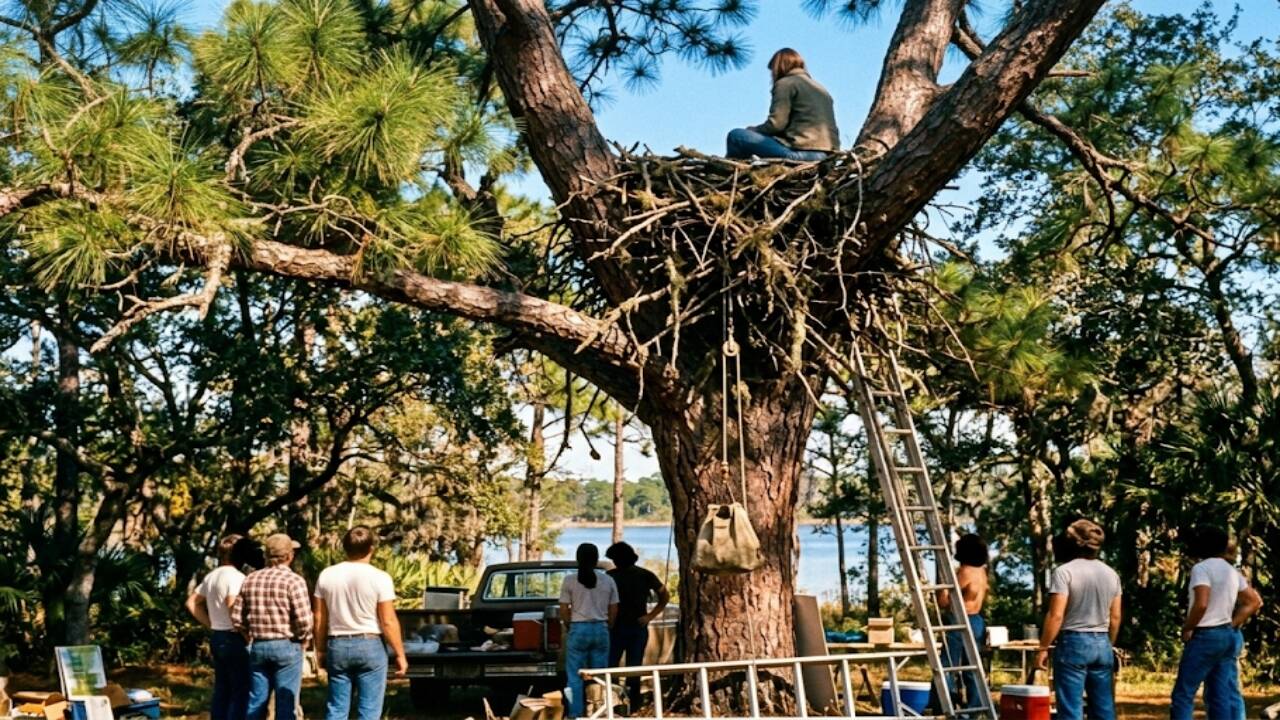 Woman lived in eagle nest: week-long stunt launched rehab centre, aided ...