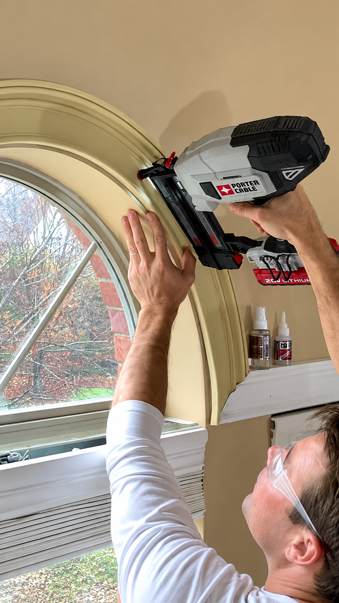 Upgrading my arched window using flexible millwork