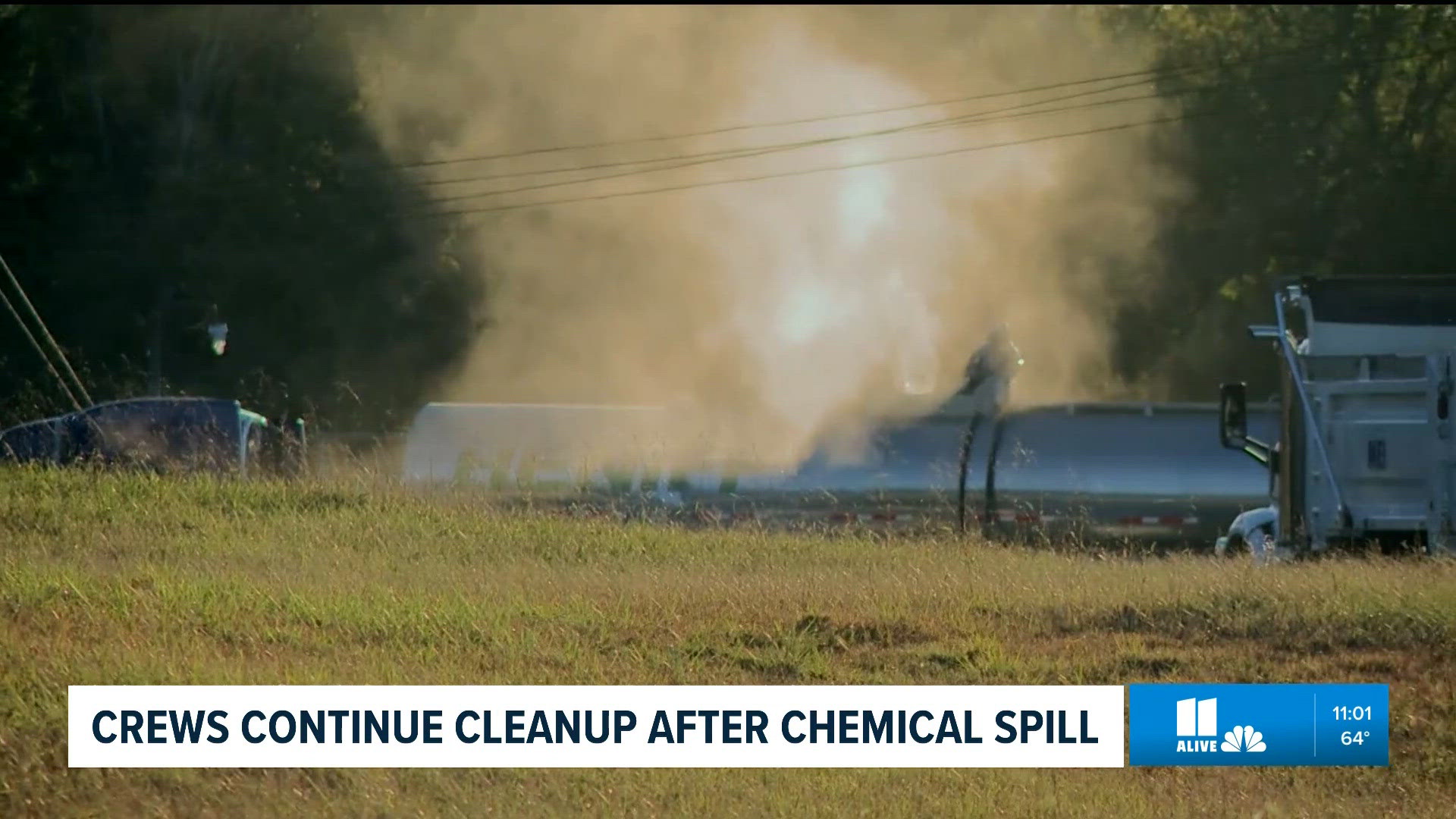 Hazmat crews still on scene of chemical leak in Cedartown