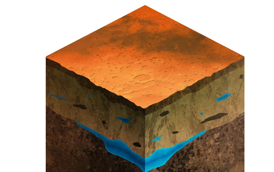 Scientists model half-land, half-water Mars scenario