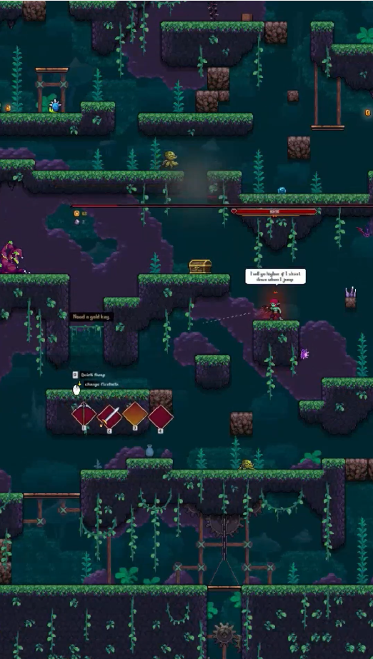Design principles behind down scroller games