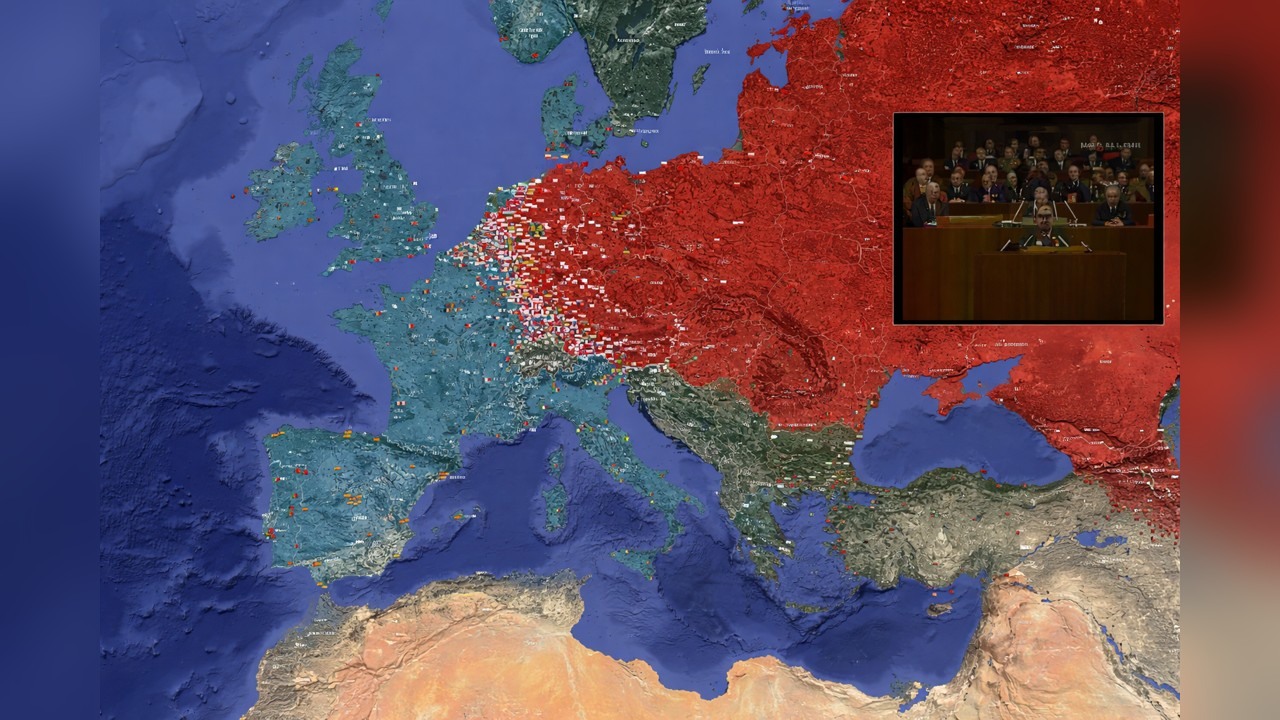 Google Earth maps Soviet invasion plans in a hypothetical World War III