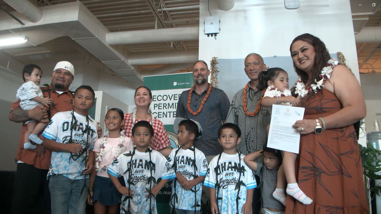 Maui fire survivor first-time homebuyer program celebrates 100th family