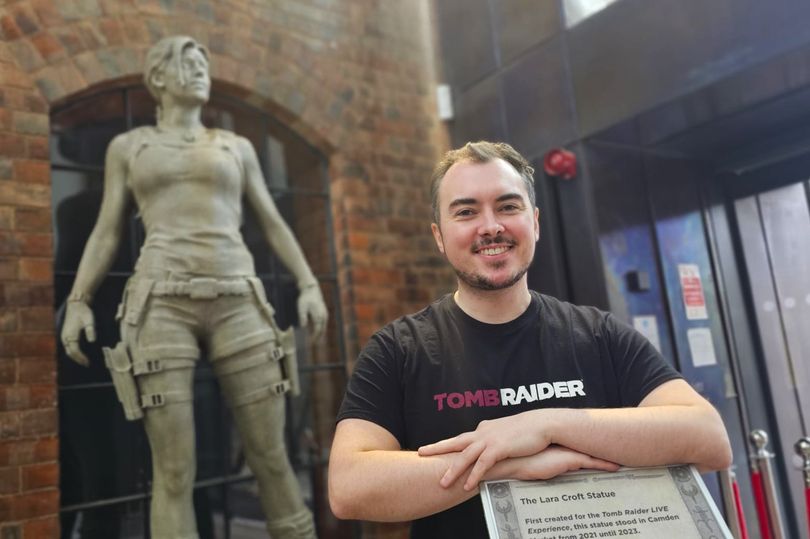 Lara Croft statue arrives in Derby in time for Tomb Raider Day