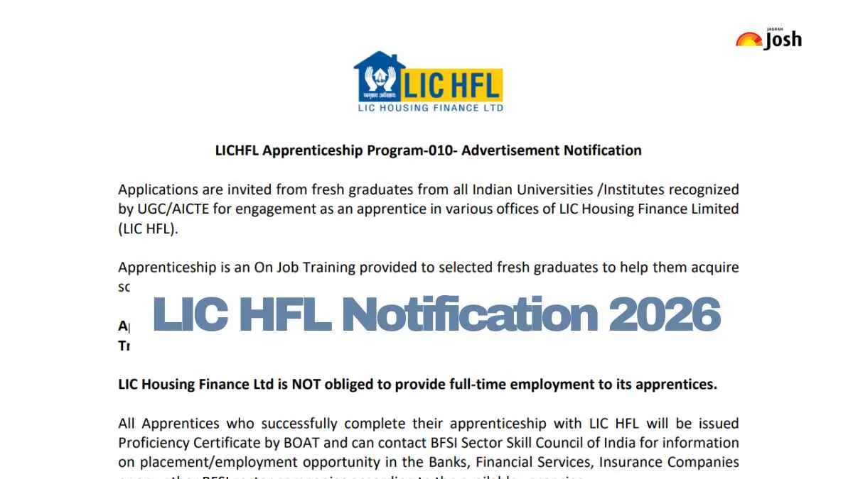 LIC HFL recruitment 2026 notification out: Apply online for 232 ...