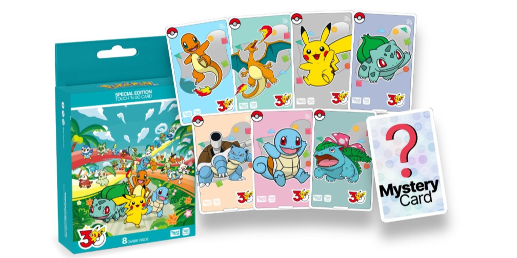 Touch 'n Go Pokémon 30th anniversary NFC cards are now available in ...