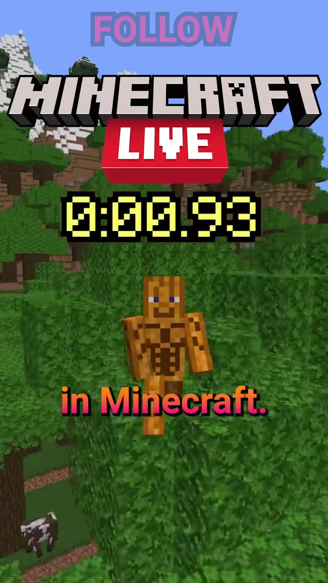 Everything from Minecraft live in 60 seconds! #Minecraft #Minecraftb
