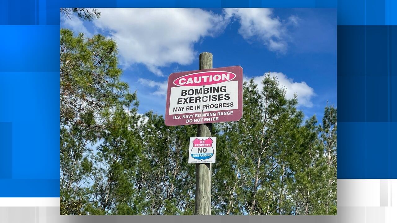 Forest Service warns drivers ahead of Navy bombing exercise