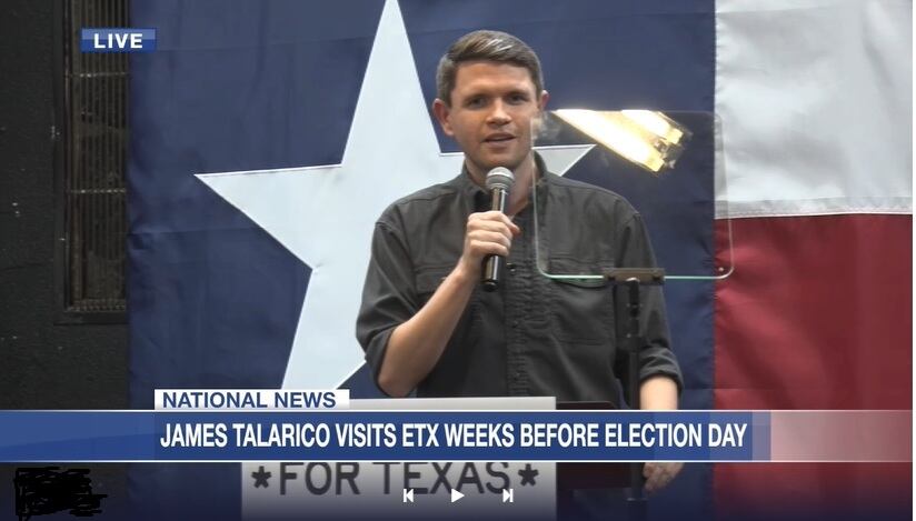 US Senate nominee James Talarico holds rally in Tyler