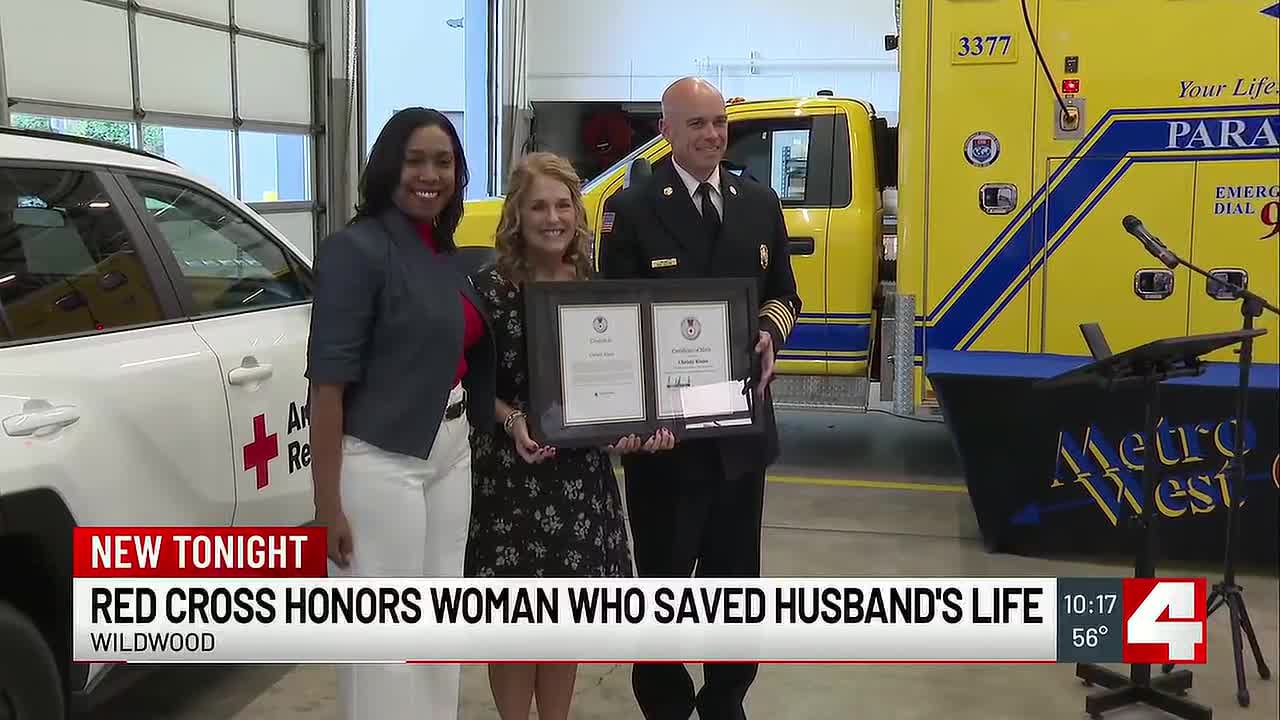 Red Cross honors woman who saved husband’s life with CPR