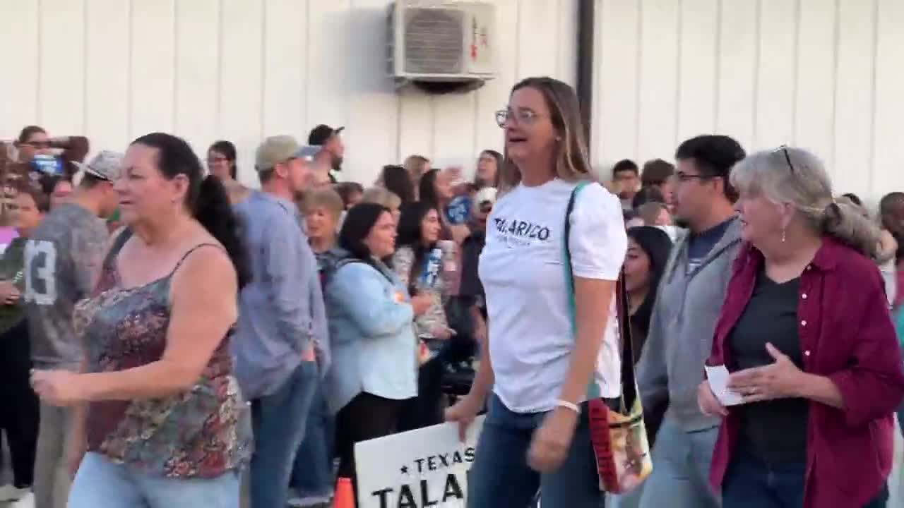 East Texans line up for hours to see Senate candidate James Talarico in ...