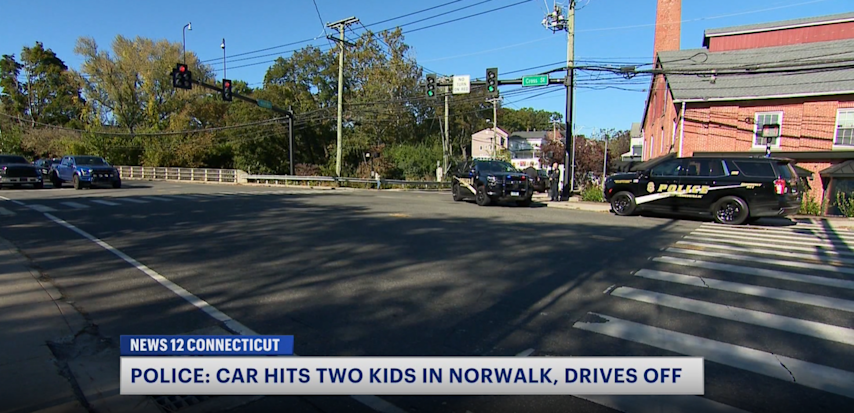 Police: 2 children hit by vehicle in Norwalk crosswalk