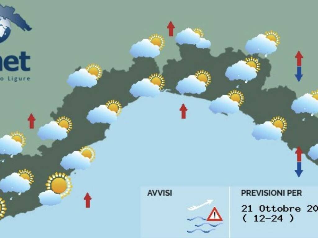 Meteo Liguria: migliora in giornata, ma attenzione ai venti di burrasca ...