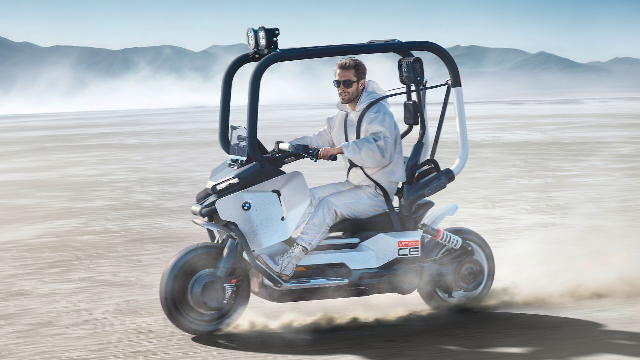 This BMW electric scooter has self-balancing twist and no-helmet ...
