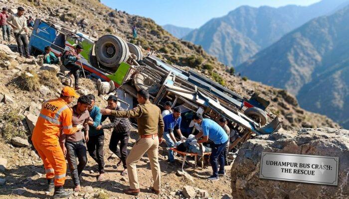 At least 10 injured after passenger bus crashes in Udhampur's Gala Pachound