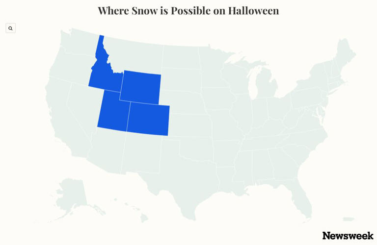 Old Farmer's Almanac Halloween 2026 forecast as map shows possible snow