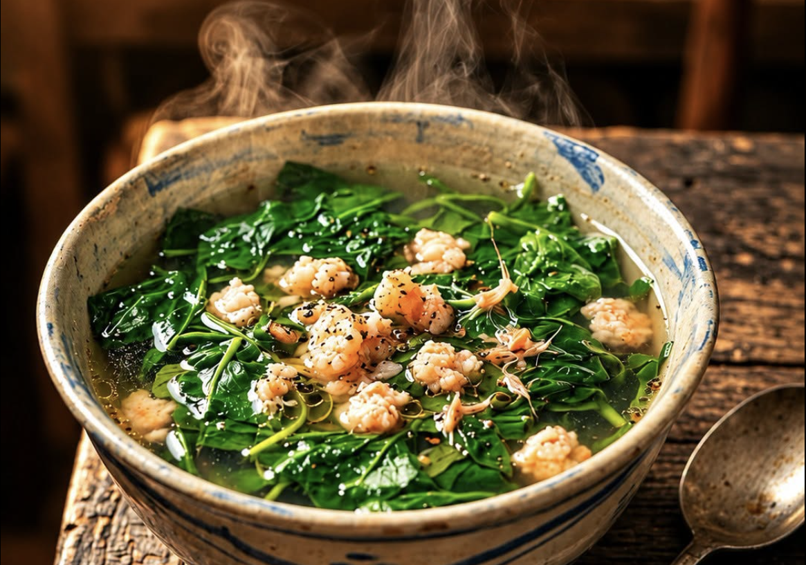 Cách nấu canh rau tập tàng xanh trong, ngọt nước