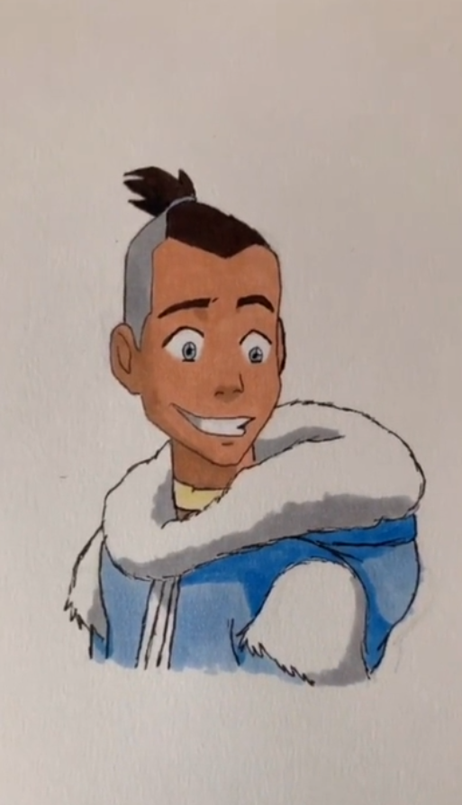 Sokka character artwork inspired by Avatar
