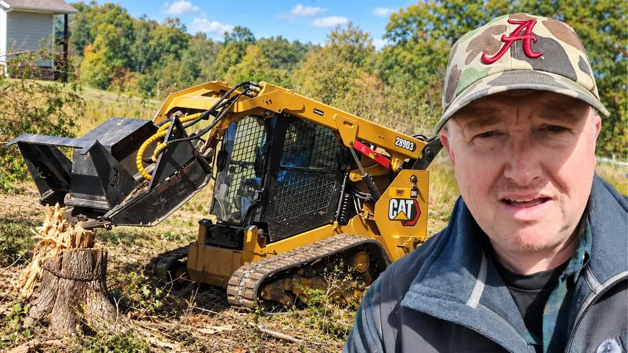 How a giant tree shredder is reclaiming an overgrown farm - even 10 ...