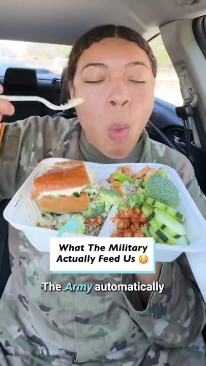 We have to eat this in the military!