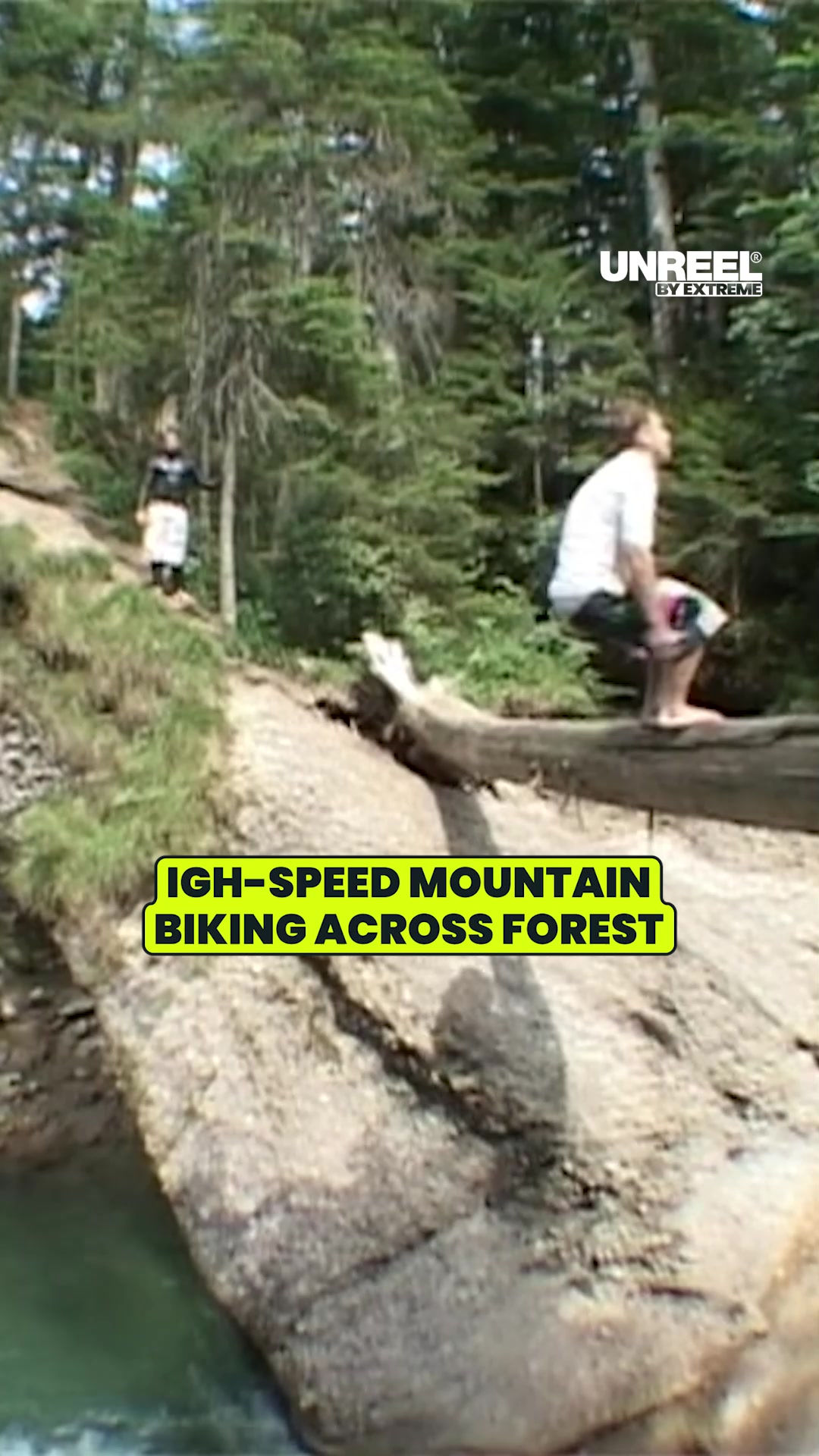 Extreme water jumping: Wild backflips & log balancing at a natural ...
