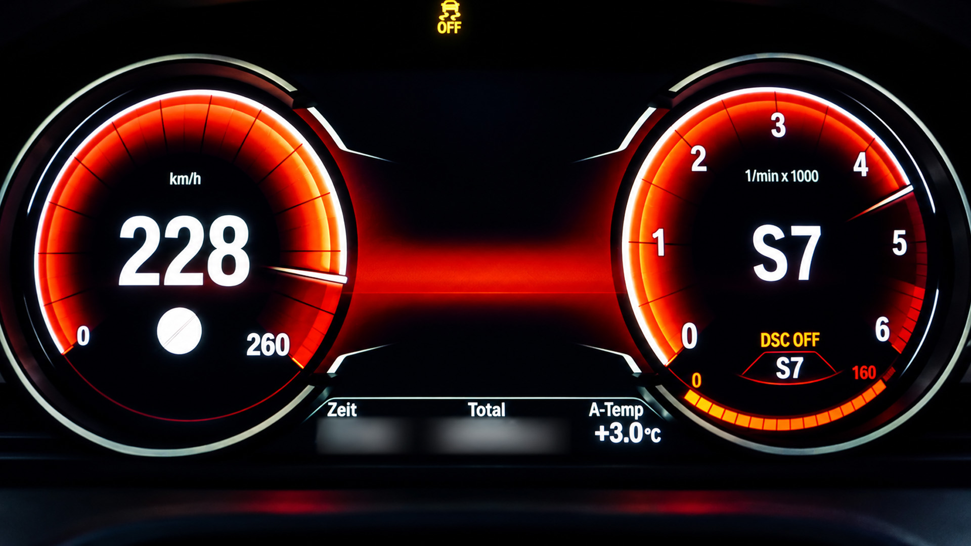BMW 525d launch control run to 220 km/h