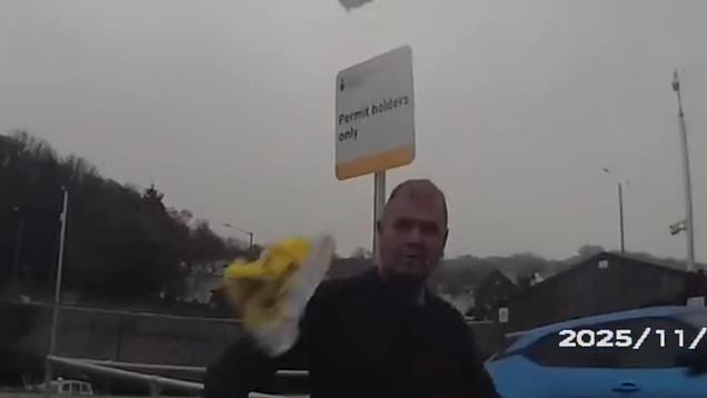 Man slapped with £2,270 fine after throwing parking ticket on the floor