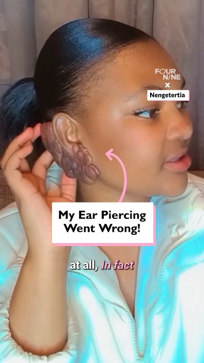 My ear piercing went wrong