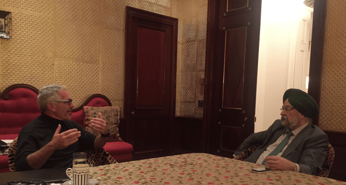 At press conference Puri said he only met Epstein as a delegation ...